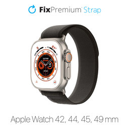 FixPremium - Řemínek Trail Loop pro Apple Watch (42, 44, 45 a 49mm), space gray