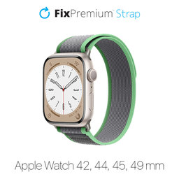 FixPremium - Řemínek Trail Loop pro Apple Watch (42, 44, 45 a 49mm), tyrkysová