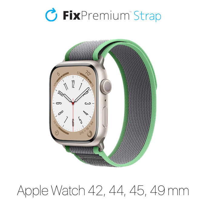 FixPremium - Řemínek Trail Loop pro Apple Watch (42, 44, 45 a 49mm), tyrkysová