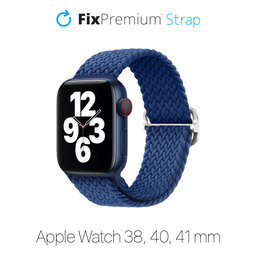 FixPremium - Řemínek Solo Loop pro Apple Watch (38, 40 a 41mm), dark blue