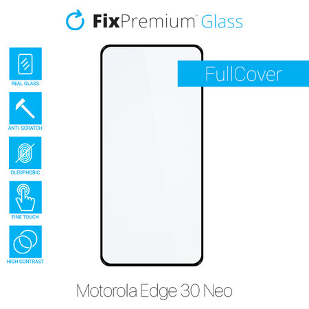 FixPremium FullCover Glass - Tvrzené Sklo pro Motorola Edge 30 Neo