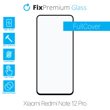 FixPremium FullCover Glass - Tvrzené Sklo pro Xiaomi Redmi Note 12 Pro