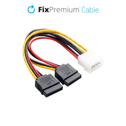 FixPremium - Napájecí Kabel - IDE ATA / 2x SATA