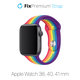 FixPremium - Silikonový Řemínek pro Apple Watch (38, 40 a 41mm), pride