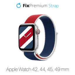 FixPremium - Nylonový Řemínek pro Apple Watch (42, 44, 45 a 49mm), international