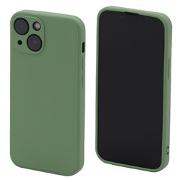 FixPremium - Puzdro Rubber pro iPhone 13 mini, zelená