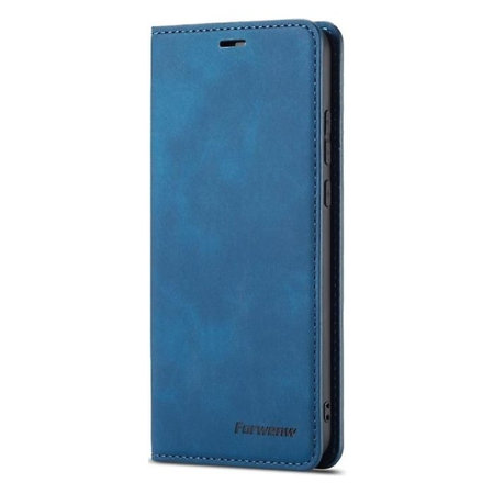 FixPremium - Puzdro Business Wallet pro iPhone 13 a 14, modrá