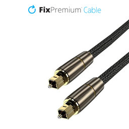 FixPremium - Audio Optický Kabel (1m), zlatá