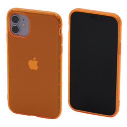 FixPremium - Pouzdro Clear pro iPhone 11, oranžová