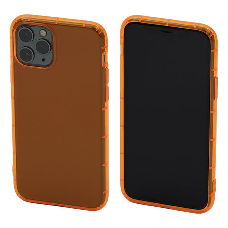 FixPremium - Pouzdro Clear pro iPhone 11 Pro, oranžová