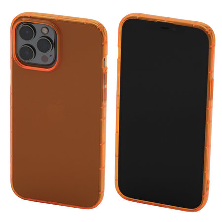 FixPremium - Pouzdro Clear pro iPhone 12 Pro Max, oranžová