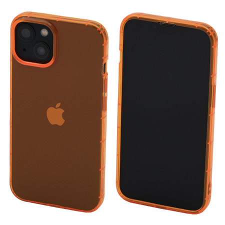 FixPremium - Pouzdro Clear pro iPhone 14, oranžová
