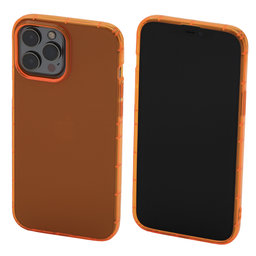 FixPremium - Pouzdro Clear pro iPhone 14 Pro Max, oranžová