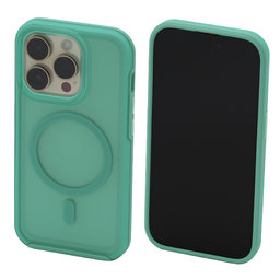 FixPremium - Pouzdro Clear s MagSafe pro iPhone 14 Pro, mint blue