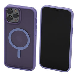 FixPremium - Pouzdro Clear s MagSafe pro iPhone 12 Pro Max, fialová