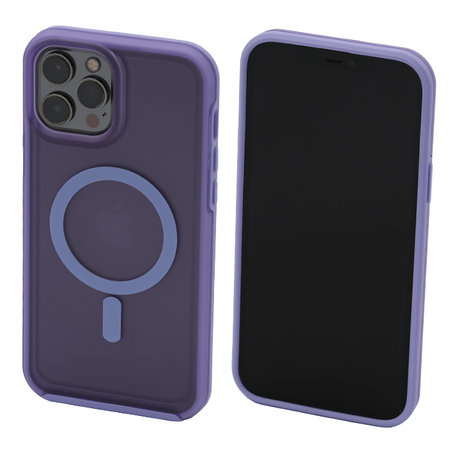 FixPremium - Pouzdro Clear s MagSafe pro iPhone 13 Pro, fialová