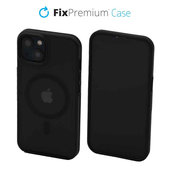 FixPremium - Pouzdro Clear s MagSafe pro iPhone 14, frost black