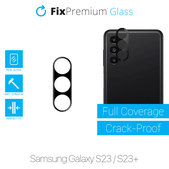 FixPremium Glass - Tvrdené sklo zadní kamery pro Samsung Galaxy S23 a S23+