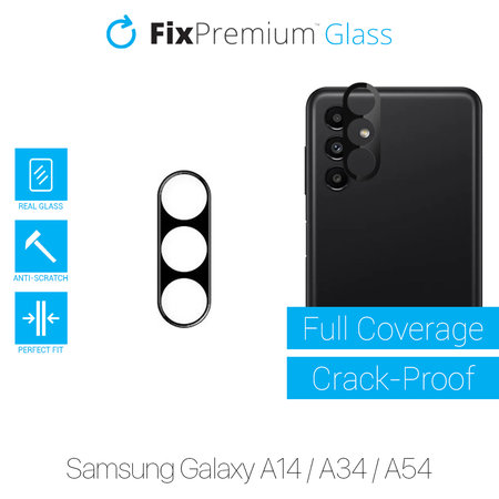FixPremium Glass - Tvrdené sklo zadní kamery pro Samsung Galaxy A14, A34 a A54