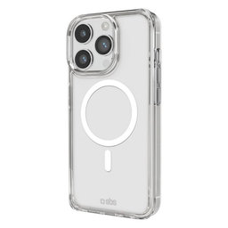 SBS - Pouzdro Light Mag s MagSafe pro iPhone 14 Pro, transparentná