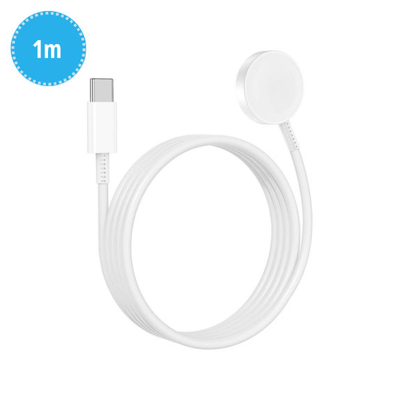 Magnetická rychlonabíječka pro Apple Watch, USB-C, 1 m, plast, bulk