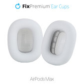 Náhradní Náušníky pro Apple AirPods Max (Fabric), bílá