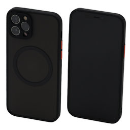 FixPremium - Pouzdro Matte s MagSafe pro iPhone 12 Pro, černá
