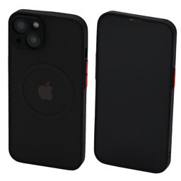 FixPremium - Pouzdro Matte s MagSafe pro iPhone 13 a 14, černá