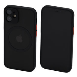 FixPremium - Pouzdro Matte s MagSafe pro iPhone 12 mini, černá