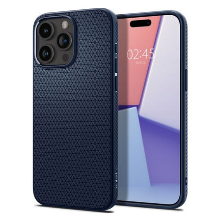 Spigen - Pouzdro Liquid Air pro iPhone 15 Pro Max, navy blue