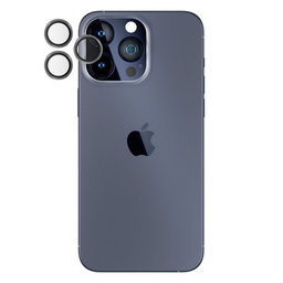 PanzerGlass - Ochranný Kryt Objektivu Fotoaparátu Hoops pro iPhone 15 Pro a 15 Pro Max, transparentná