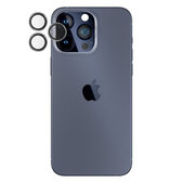 PanzerGlass - Ochranný Kryt Objektivu Fotoaparátu Hoops pro iPhone 15 Pro a 15 Pro Max, transparentná
