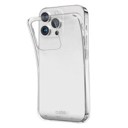SBS - Pouzdro Skinny pro iPhone 15 Pro, transparentná