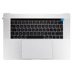 Apple MacBook Pro 15" A1707 (Late 2016 - Mid 2017) - Horní Rám Klávesnice + Klávesnice UK + Mikrofon + Trackpad + Reproduktory (Silver)