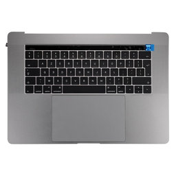 Apple MacBook Pro 15" A1707 (Late 2016 - Mid 2017) - Horní Rám Klávesnice + Klávesnice UK + Mikrofon + Trackpad + Reproduktory (Space Gray)