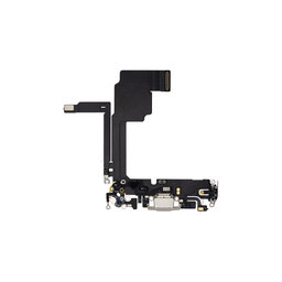 Apple iPhone 15 Pro - Nabíjecí Konektor + Flex Kabel (White Titanium)