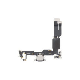 Apple iPhone 15 Plus - Nabíjecí Konektor + Flex Kabel (Black)