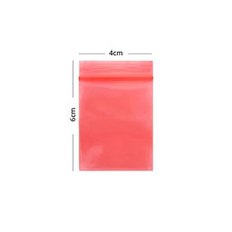 ESD Antistatický Uzavíratelný Sáček (Red) - 4x6cm 100ks