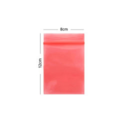 ESD Antistatický Uzavíratelný Sáček (Red) - 8x12cm 100ks