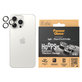 Ochranný kryt objektivu Hoops pro iPhone 15 Pro/15 Pro Max, White Titanium, PanzerGlass