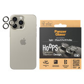 Ochranný kryt objektivu Hoops pro iPhone 15 Pro/15 Pro Max, Natural Titanium, PanzerGlass