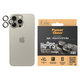 Ochranný kryt objektivu Hoops pro iPhone 15 Pro/15 Pro Max, Natural Titanium, PanzerGlass