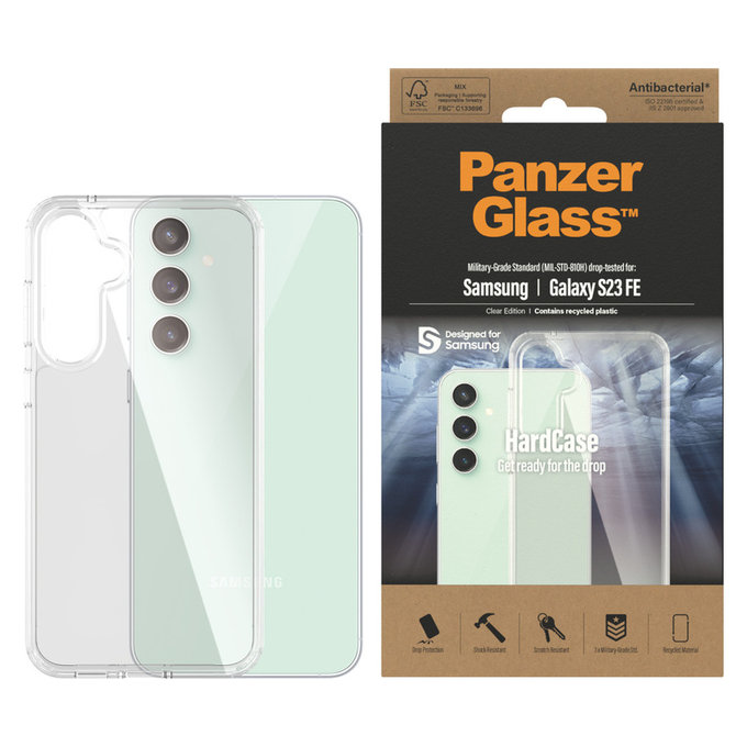 Pouzdro HardCase AB pro Samsung Galaxy S23 FE, Transparentní, PanzerGlass