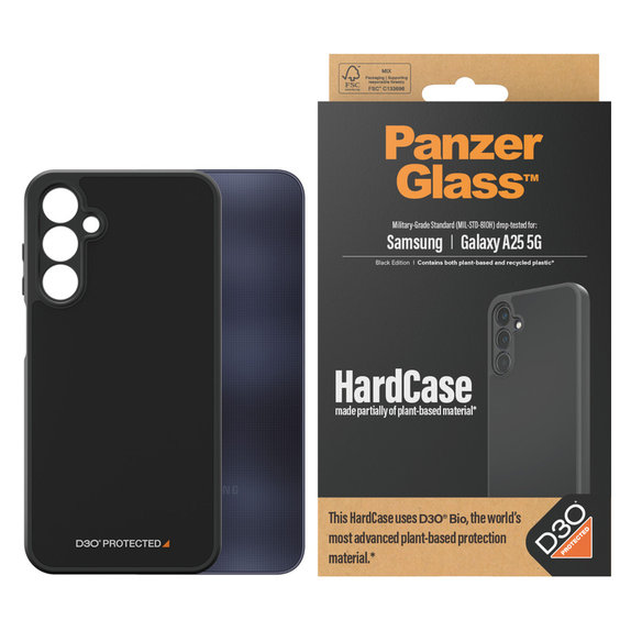 Pouzdro HardCase D3O pro Samsung Galaxy A25 5G, Černá, PanzerGlass