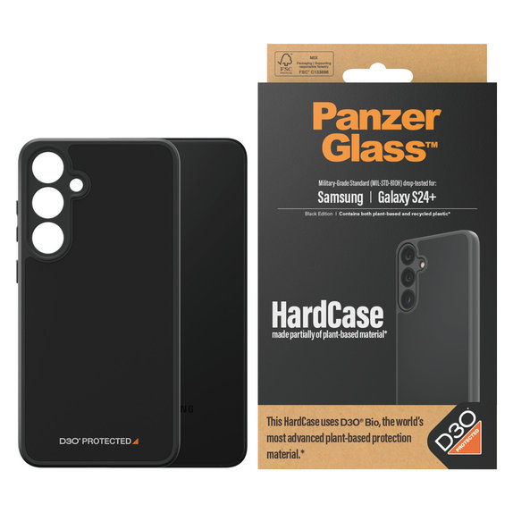 Pouzdro HardCase D3O pro Samsung Galaxy S24+, Černá, PanzerGlass