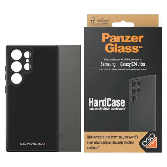 Pouzdro HardCase D3O pro Samsung Galaxy S24 Ultra, Černá, PanzerGlass