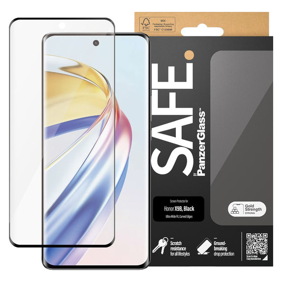 Tvrzené sklo UWF pro Honor Magic6 Lite, Černá, SAFE by PanzerGlass