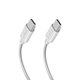 SBS - Opletený kabel USB-C/USB-C, PD, 240W, 2m, bílá