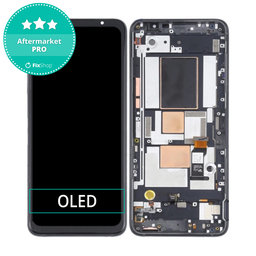 Asus ROG Phone 5 ZS673KS - LCD Displej + Dotykové Sklo + Rám (Phantom Black) OLED