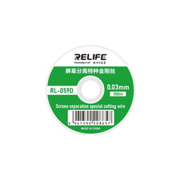 Relife RL-059D - Drát na Separování LCD Displejů (0.03mm x 100M)